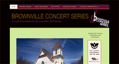 Desktop Screenshot of brownvilleconcertseries.com