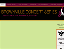 Tablet Screenshot of brownvilleconcertseries.com